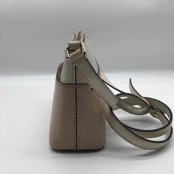 Kate Spade Mauve & Ivory Pebbled Leather Grove Street Millie Crossbody Bag - Picture 3 of 12